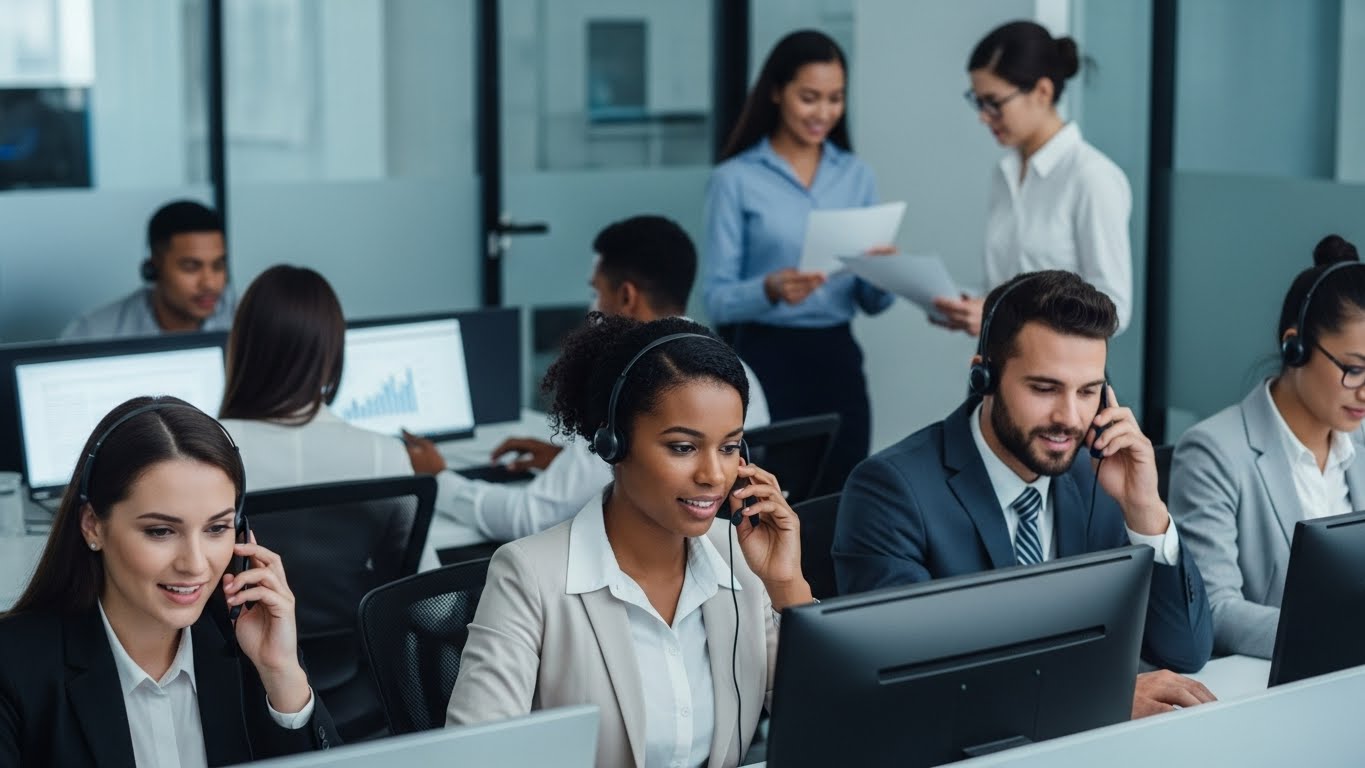 Customer service call center environment