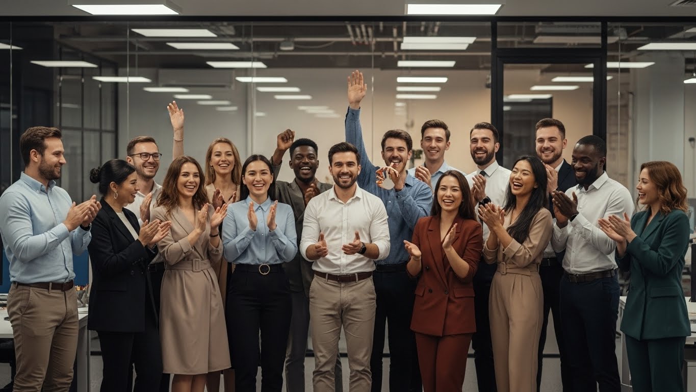 Diverse group of business professionals